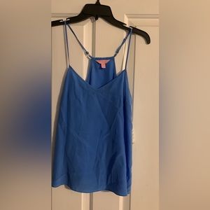 Lilly Pulitzer Blue Adjustable Strap Tank Top Size XXS